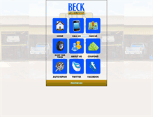 Tablet Screenshot of beckautomotive.com